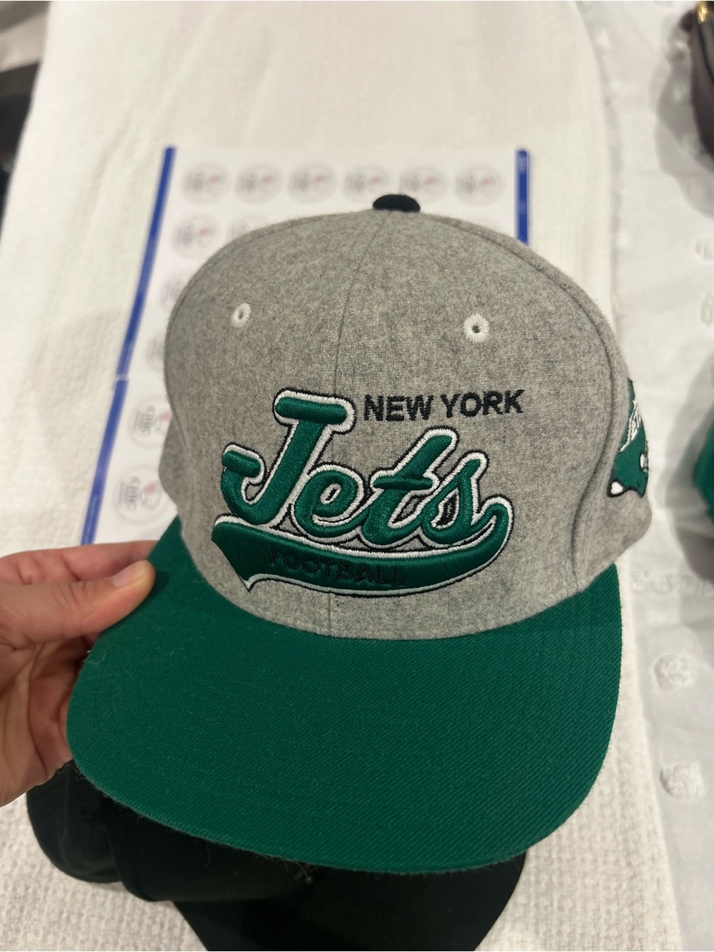 Mitchell & Ness NY Jets NFL Vintage Collection Retro Snapback Hat gray green